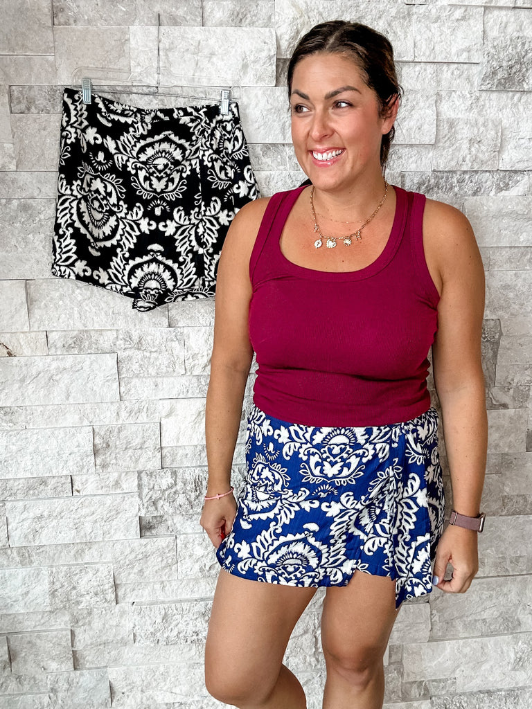 Can't Stop Me Skort (S-XL)-220 Shorts/Skirts/Skorts-Staccato-Hello Friends Boutique-Woman's Fashion Boutique Located in Traverse City, MI