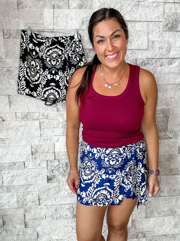 Can't Stop Me Skort (S-XL)-220 Shorts/Skirts/Skorts-Staccato-Hello Friends Boutique-Woman's Fashion Boutique Located in Traverse City, MI