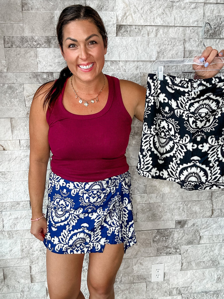 Can't Stop Me Skort (S-XL)-220 Shorts/Skirts/Skorts-Staccato-Hello Friends Boutique-Woman's Fashion Boutique Located in Traverse City, MI