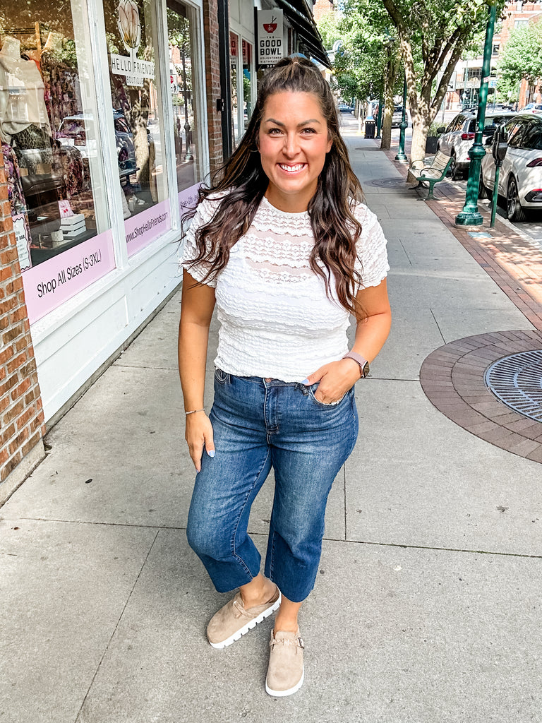 All Decked Out Top (S/M-2XL)-100 Short Sleeve-Blakeley-Hello Friends Boutique-Woman's Fashion Boutique Located in Traverse City, MI