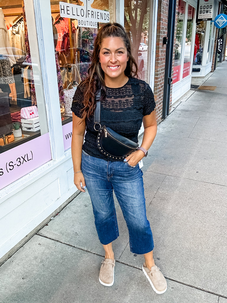 The Wildflower Crop High Waisted Bottoms (0-24W)-200 Denim-Judy Blue-Hello Friends Boutique-Woman's Fashion Boutique Located in Traverse City, MI