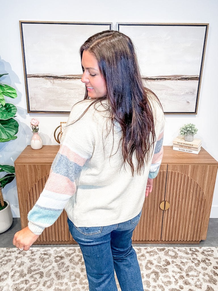 The Cozy Contrast Cardigan (S/M-2X/3X)-160 Cardigans/Kimonos-COZY CO-Hello Friends Boutique-Woman's Fashion Boutique Located in Traverse City, MI