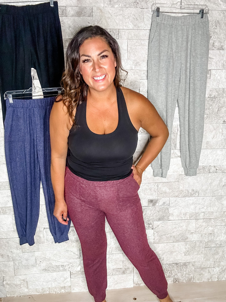 Something's Got A Hold Of Me Joggers (S-XL)-210 Leggings/Joggers-Rae Mode-Hello Friends Boutique-Woman's Fashion Boutique Located in Traverse City, MI