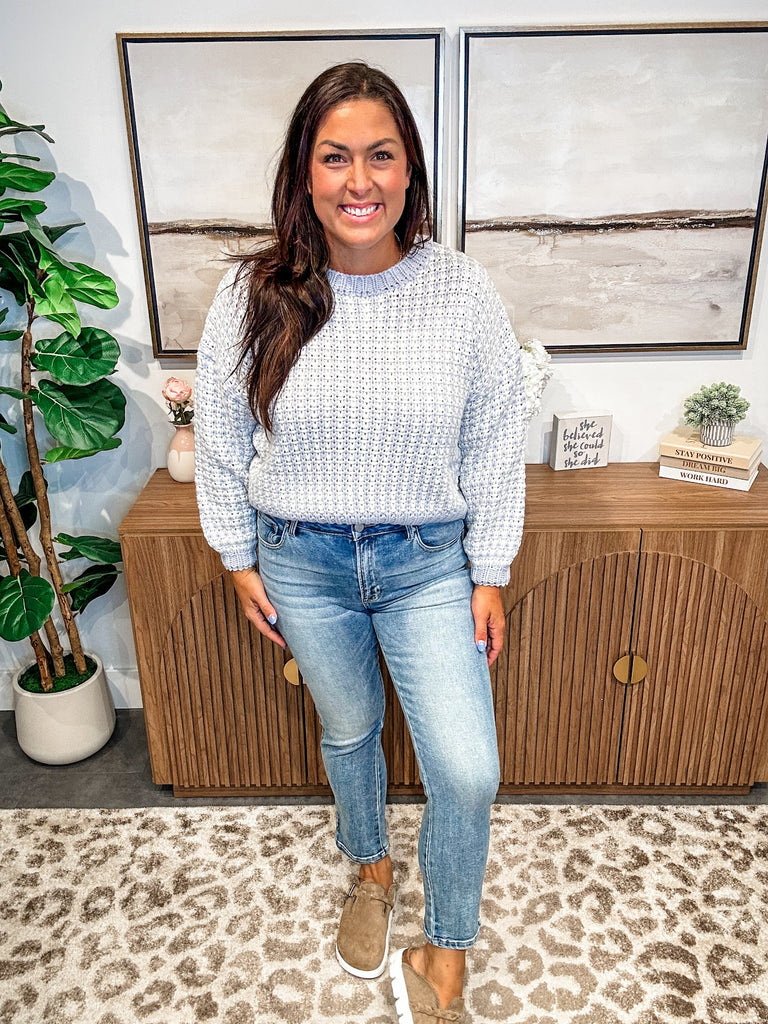 Can't Bring Me Down Mid Rise Skinny Denim (0-15, 1X-3X)-200 Denim-RISEN-Hello Friends Boutique-Woman's Fashion Boutique Located in Traverse City, MI