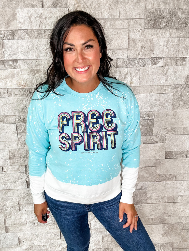 Free Spirit Southern Bliss Sweatshirt (S-3XL)-130 Graphic Tees-Southern Bliss Company-Hello Friends Boutique-Woman's Fashion Boutique Located in Traverse City, MI
