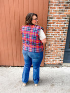 Patterned in Plaid Puffer Vest (S-2XL)-120 Sleeveless-Jess Lea Wholesale-Hello Friends Boutique-Woman's Fashion Boutique Located in Traverse City, MI