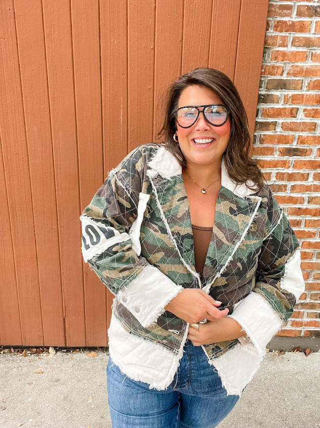 Boss Babe Loving Jacket (S-L)-170 Outerwear/Jackets-POL-Hello Friends Boutique-Woman's Fashion Boutique Located in Traverse City, MI