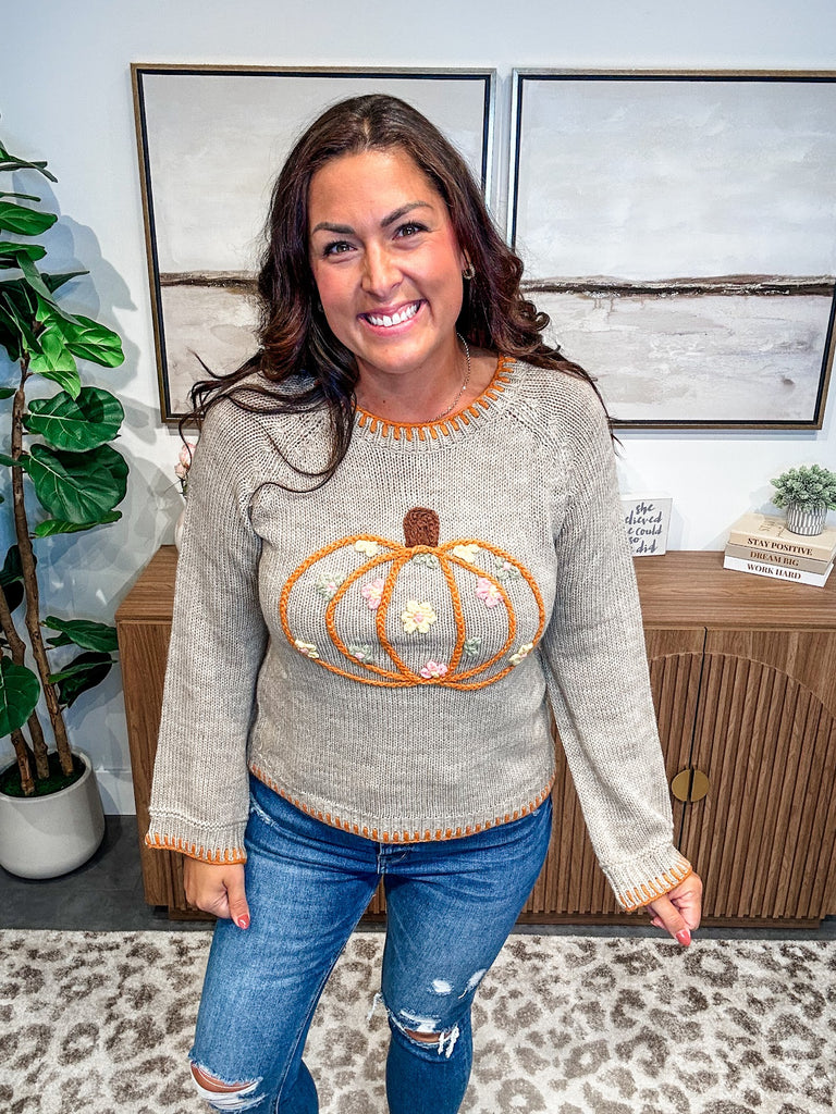 Harvest Moon Sweater (S-XL)-140 Sweaters-So Me-Hello Friends Boutique-Woman's Fashion Boutique Located in Traverse City, MI