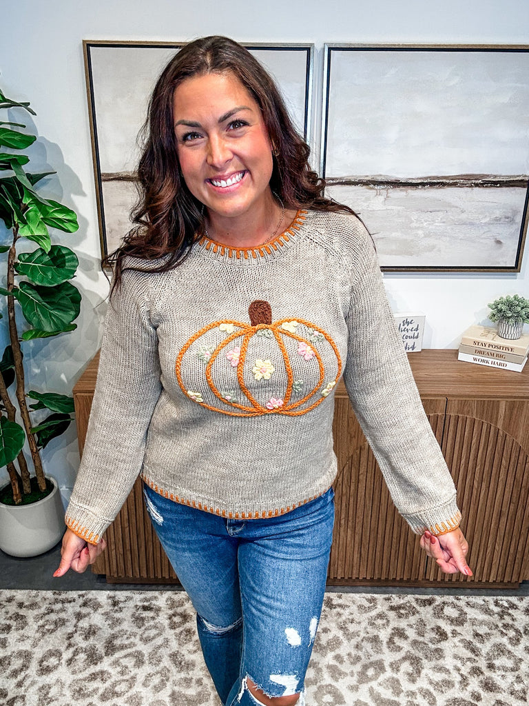 Harvest Moon Sweater (S-XL)-140 Sweaters-So Me-Hello Friends Boutique-Woman's Fashion Boutique Located in Traverse City, MI