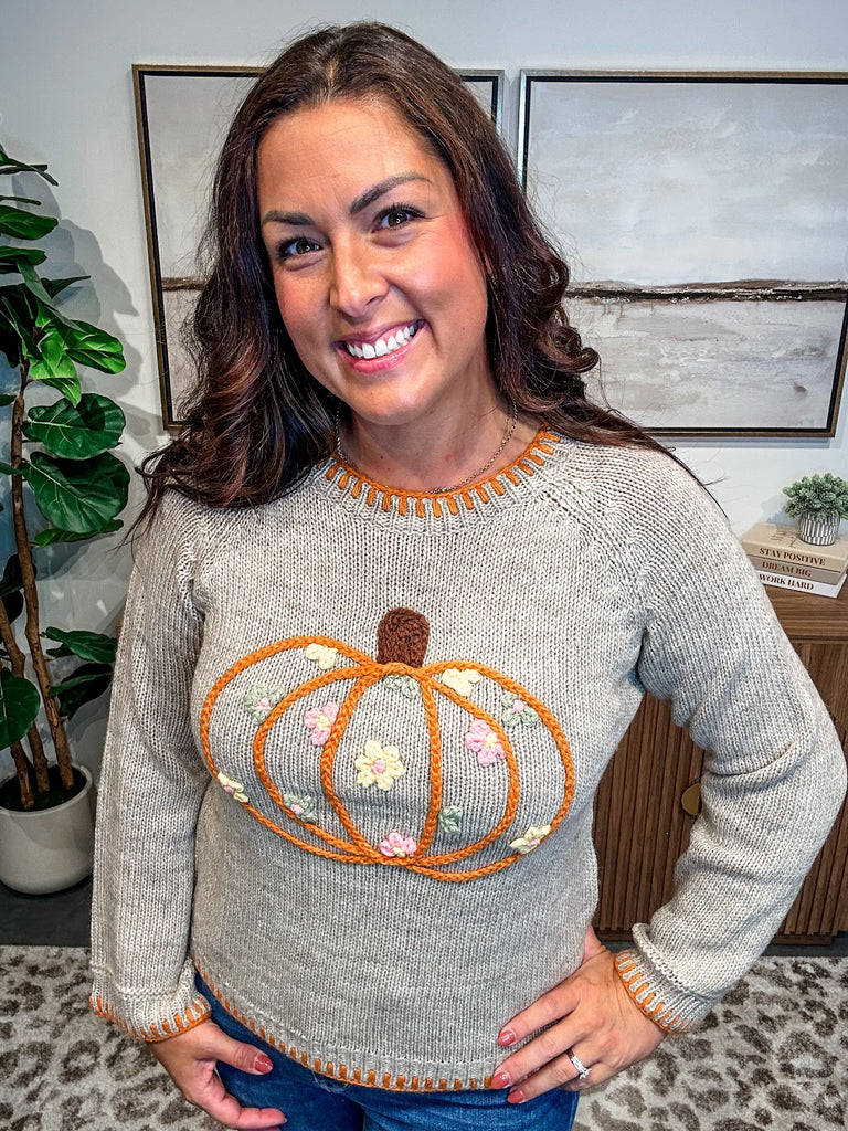 Harvest Moon Sweater (S-XL)-140 Sweaters-So Me-Hello Friends Boutique-Woman's Fashion Boutique Located in Traverse City, MI