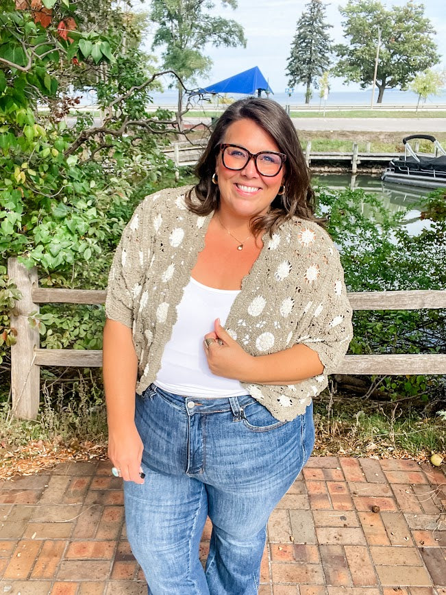 Bloom Haven Chenille Cardigan (OS)-160 Cardigans/Kimonos-POL-Hello Friends Boutique-Woman's Fashion Boutique Located in Traverse City, MI