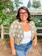 Bloom Haven Chenille Cardigan (OS)-160 Cardigans/Kimonos-POL-Hello Friends Boutique-Woman's Fashion Boutique Located in Traverse City, MI