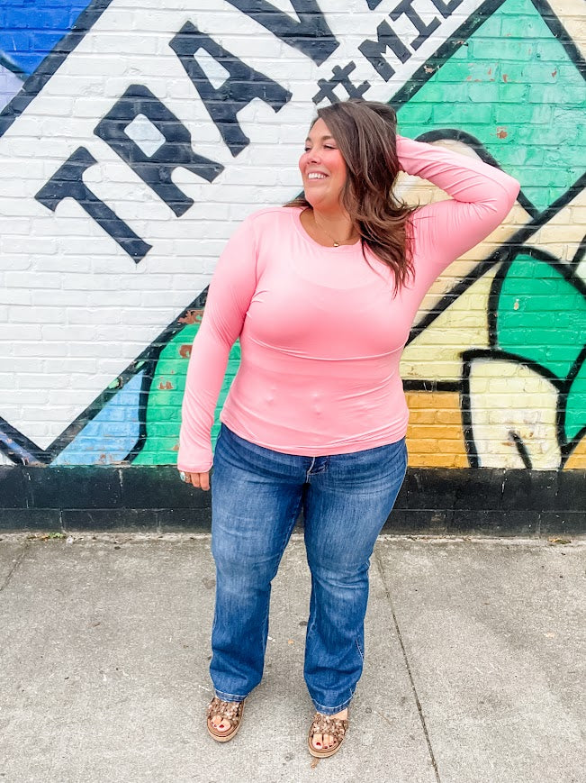 I Lose Control Top (S-3XL)-110 Long Sleeve-Zenana-Hello Friends Boutique-Woman's Fashion Boutique Located in Traverse City, MI