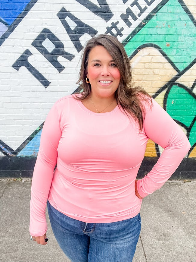 I Lose Control Top (S-3XL)-110 Long Sleeve-Zenana-Hello Friends Boutique-Woman's Fashion Boutique Located in Traverse City, MI