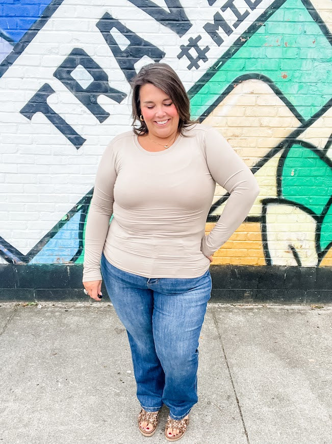 I Lose Control Top (S-3XL)-110 Long Sleeve-Zenana-Hello Friends Boutique-Woman's Fashion Boutique Located in Traverse City, MI