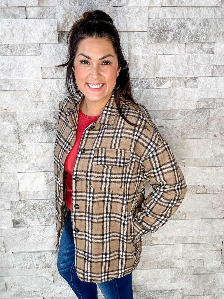 Cooler Nights Shacket (S-3XL) - SALE-170 Jackets-First Love-Hello Friends Boutique-Woman's Fashion Boutique Located in Traverse City, MI