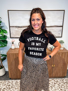 Football Is My Fav Season Top (S-L)-130 Graphic Tees-Rustee Clothing-Hello Friends Boutique-Woman's Fashion Boutique Located in Traverse City, MI