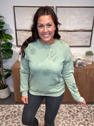 Stamped for Game Day Sweatshirt (S-XL)-130 Graphic Tees-Rustee Clothing-Hello Friends Boutique-Woman's Fashion Boutique Located in Traverse City, MI