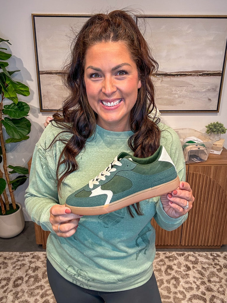The Tastic Retro Sneaker in Jeweled Green (7-11)-250 Shoes-BLOWFISH-Hello Friends Boutique-Woman's Fashion Boutique Located in Traverse City, MI