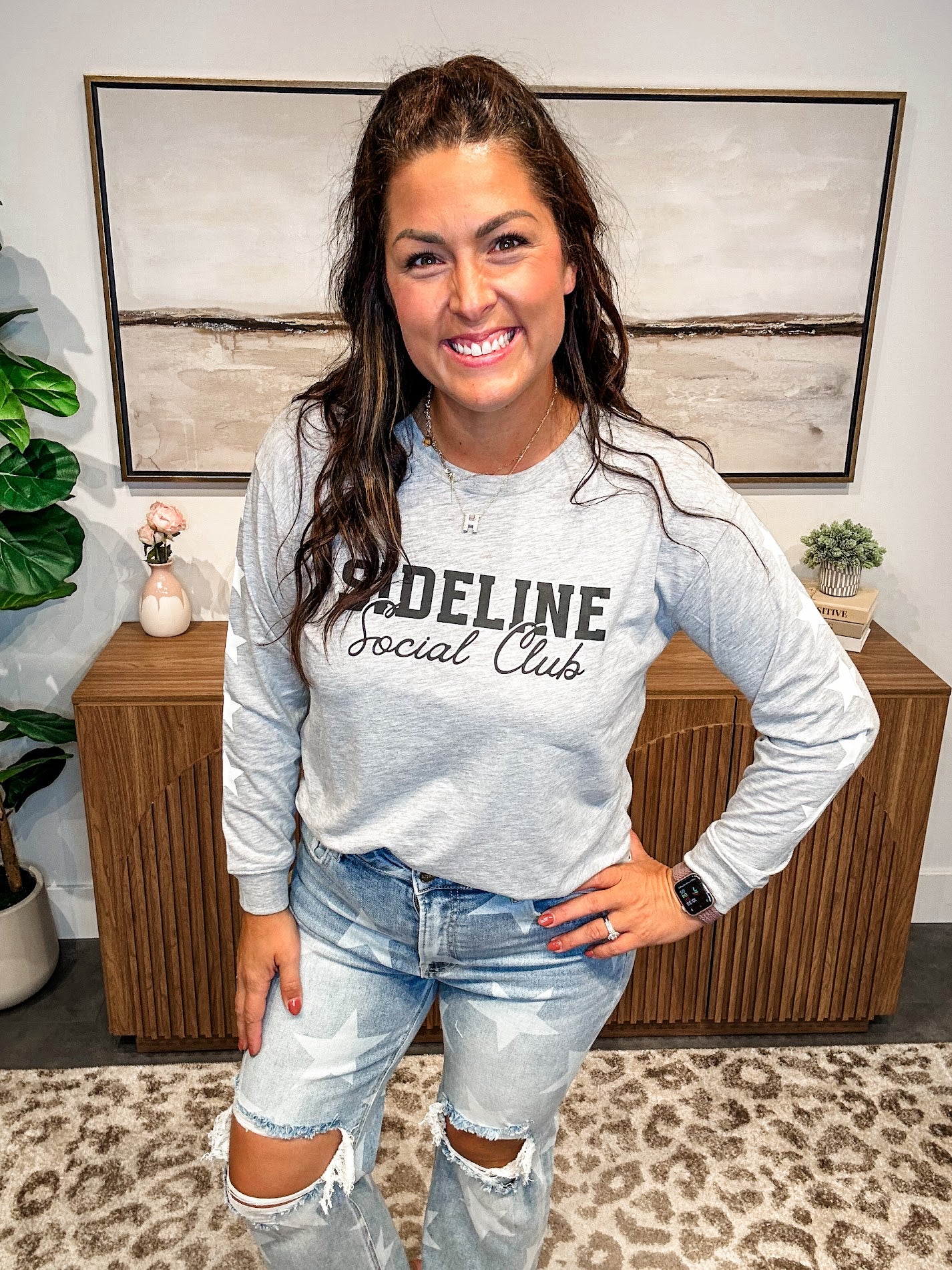 Sideline Social Club Tee (S-XL)-130 Graphic Tees-Shiraleah-Hello Friends Boutique-Woman's Fashion Boutique Located in Traverse City, MI