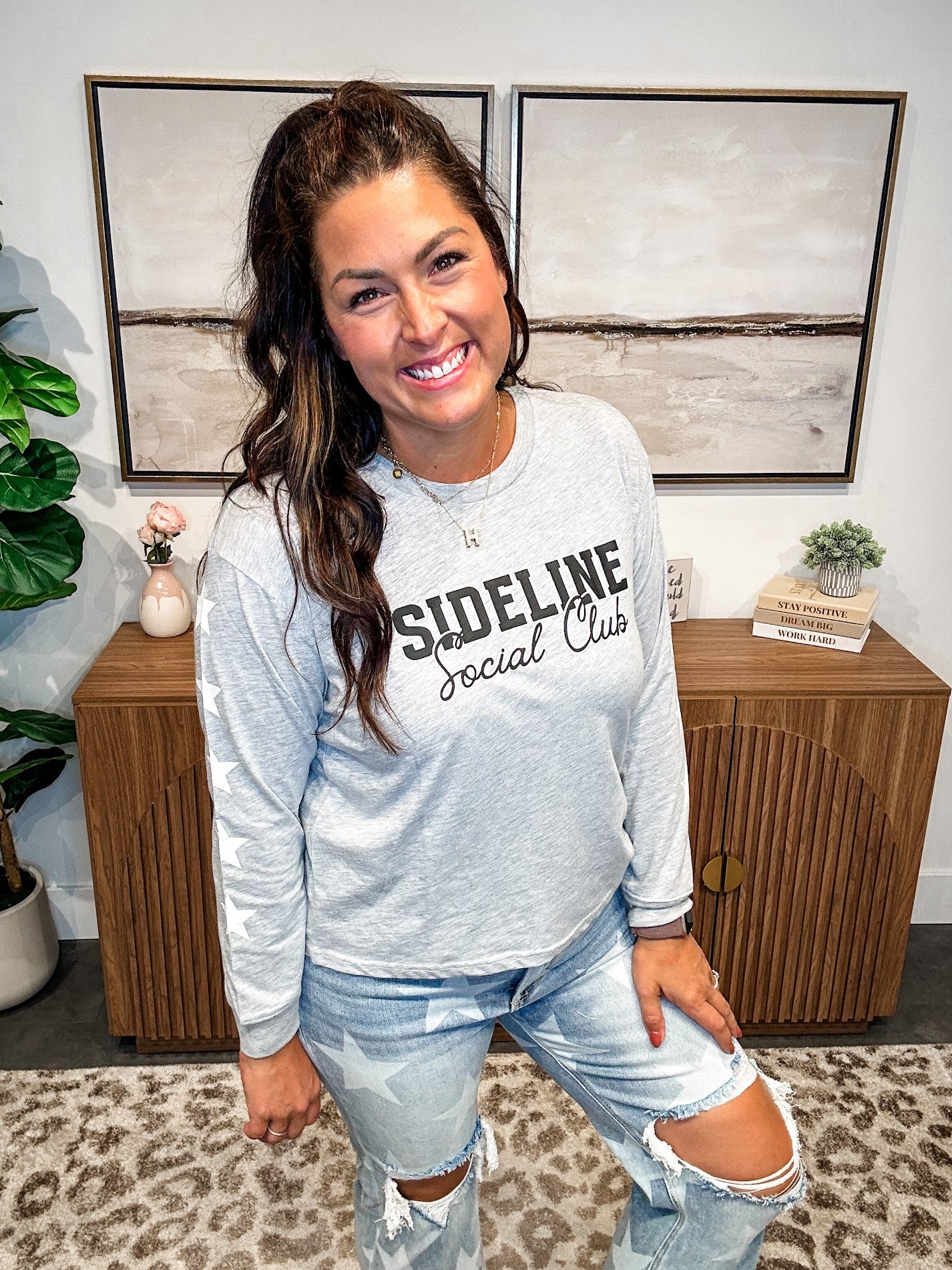 Sideline Social Club Tee (S-XL)-130 Graphic Tees-Shiraleah-Hello Friends Boutique-Woman's Fashion Boutique Located in Traverse City, MI