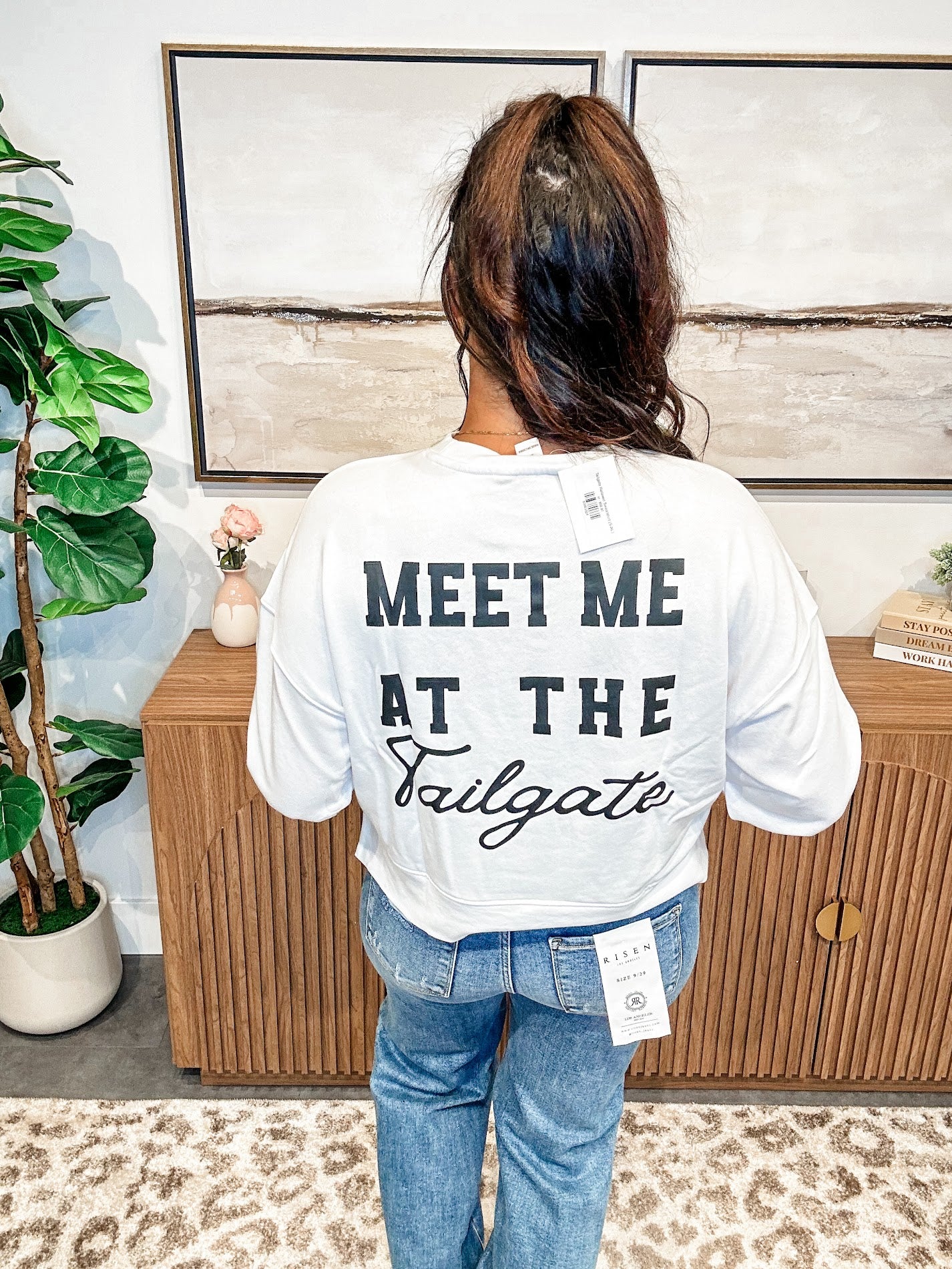 Tailgate Relaxed Sweatshirt (S-XL)-130 Graphic Tees-Shiraleah-Hello Friends Boutique-Woman's Fashion Boutique Located in Traverse City, MI
