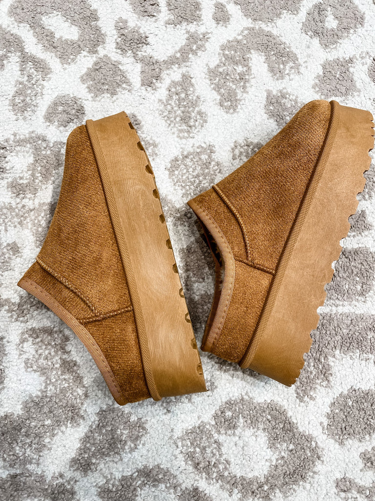 Cozy Chorus Sherpa Slippers in Tan (6-10)-250 Shoes-CCOCCI-Hello Friends Boutique-Woman's Fashion Boutique Located in Traverse City, MI