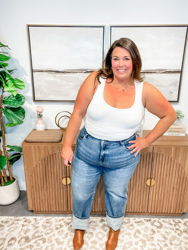 Easy Street Slouch Jeans (0-15, 1X-3X)-200 Denim-RISEN-Hello Friends Boutique-Woman's Fashion Boutique Located in Traverse City, MI