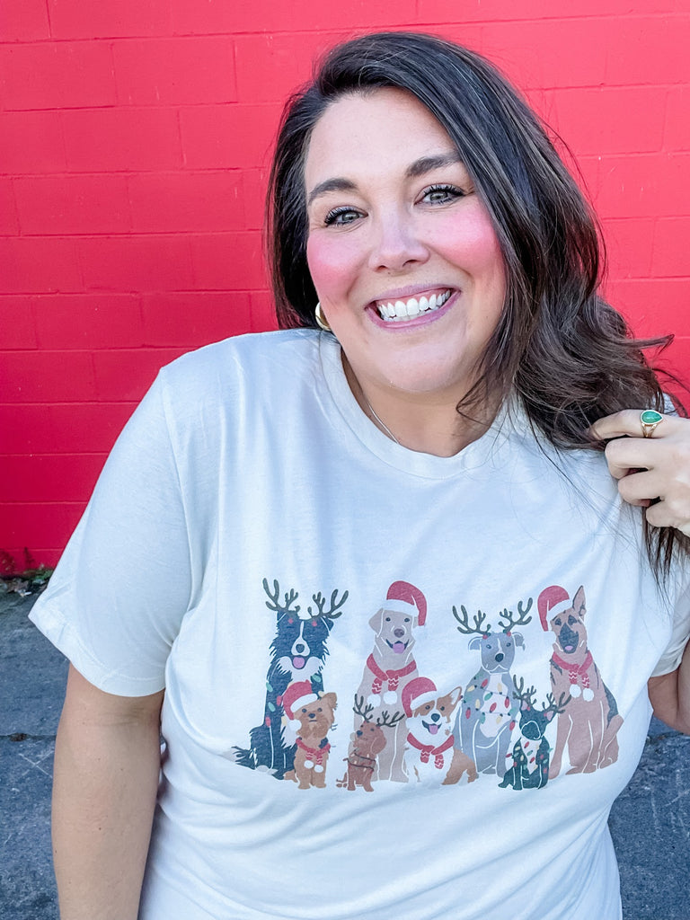 Paws & Claus Tee (S-3XL)-100 Short Sleeve-Willow Poppy-Hello Friends Boutique-Woman's Fashion Boutique Located in Traverse City, MI