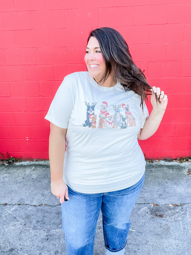 Paws & Claus Tee (S-3XL)-100 Short Sleeve-Willow Poppy-Hello Friends Boutique-Woman's Fashion Boutique Located in Traverse City, MI