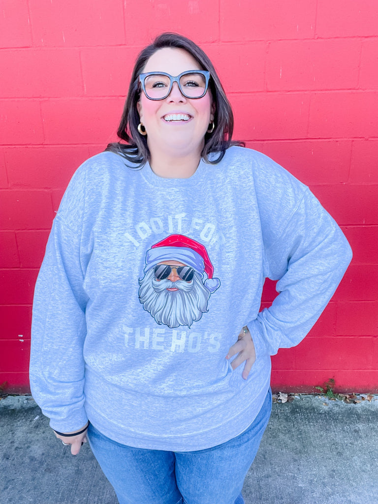 I Do It For The Ho-Ho’s Sweatshirt (S-2XL)-150 Sweatshirts/Hoodies-Shoppe SHC-Hello Friends Boutique-Woman's Fashion Boutique Located in Traverse City, MI
