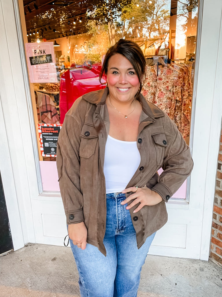 Cozy Comet Fleece Shacket (S-XL)-170 Jackets-Zenana-Hello Friends Boutique-Woman's Fashion Boutique Located in Traverse City, MI