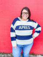 Après Ski Vibes Sweater (S/M-2X/3X)-140 Sweaters-COZY CO-Hello Friends Boutique-Woman's Fashion Boutique Located in Traverse City, MI