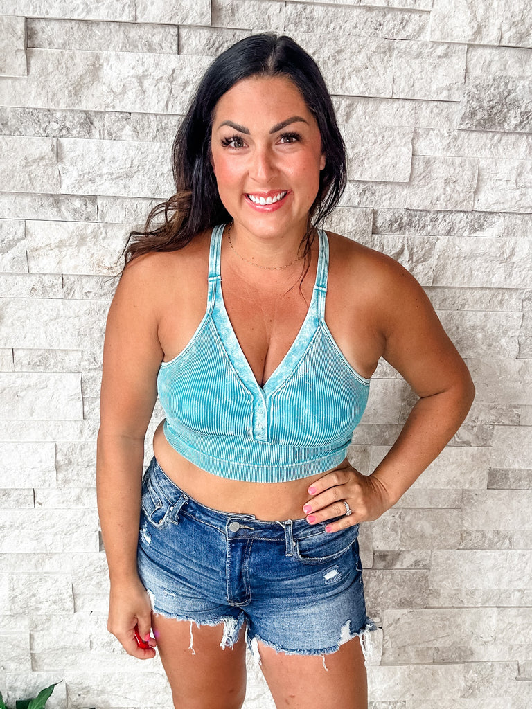 No Day Like Today Brami in Teal (S/M-L/XL)-120 Sleeveless-Zenana-Hello Friends Boutique-Woman's Fashion Boutique Located in Traverse City, MI