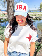 Born In The USA Top (S-3XL)-100 Short Sleeve-Sew In Love-Hello Friends Boutique-Woman's Fashion Boutique Located in Traverse City, MI