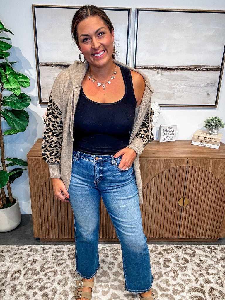 Let's Run Away Tummy Control High Rise Denim (0-15, 1X-3X)-200 Denim-RISEN-Hello Friends Boutique-Woman's Fashion Boutique Located in Traverse City, MI