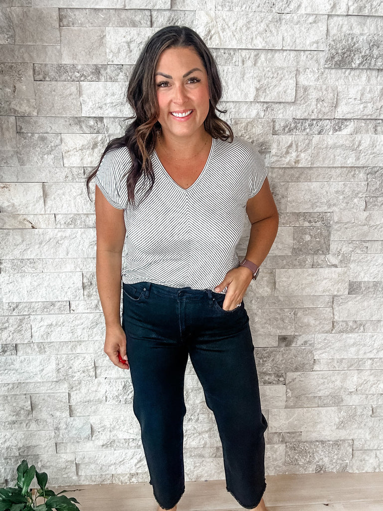 Wide Leg Crop in Black (24-22W) - PREORDER-500 History-Mica Denim-Hello Friends Boutique-Woman's Fashion Boutique Located in Traverse City, MI