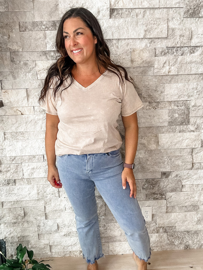 High Rise Flare Crop in Blue Shadow (24-22W) - PREORDER-500 History-Mica Denim-Hello Friends Boutique-Woman's Fashion Boutique Located in Traverse City, MI