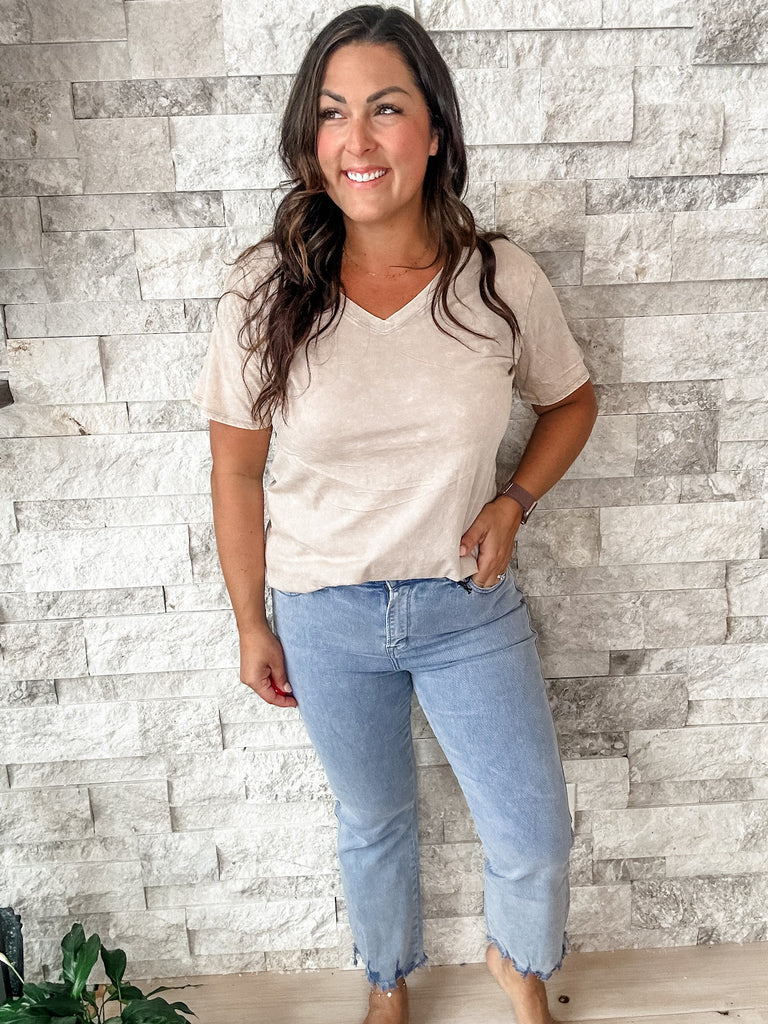 High Rise Flare Crop in Blue Shadow (24-22W) - PREORDER-500 History-Mica Denim-Hello Friends Boutique-Woman's Fashion Boutique Located in Traverse City, MI