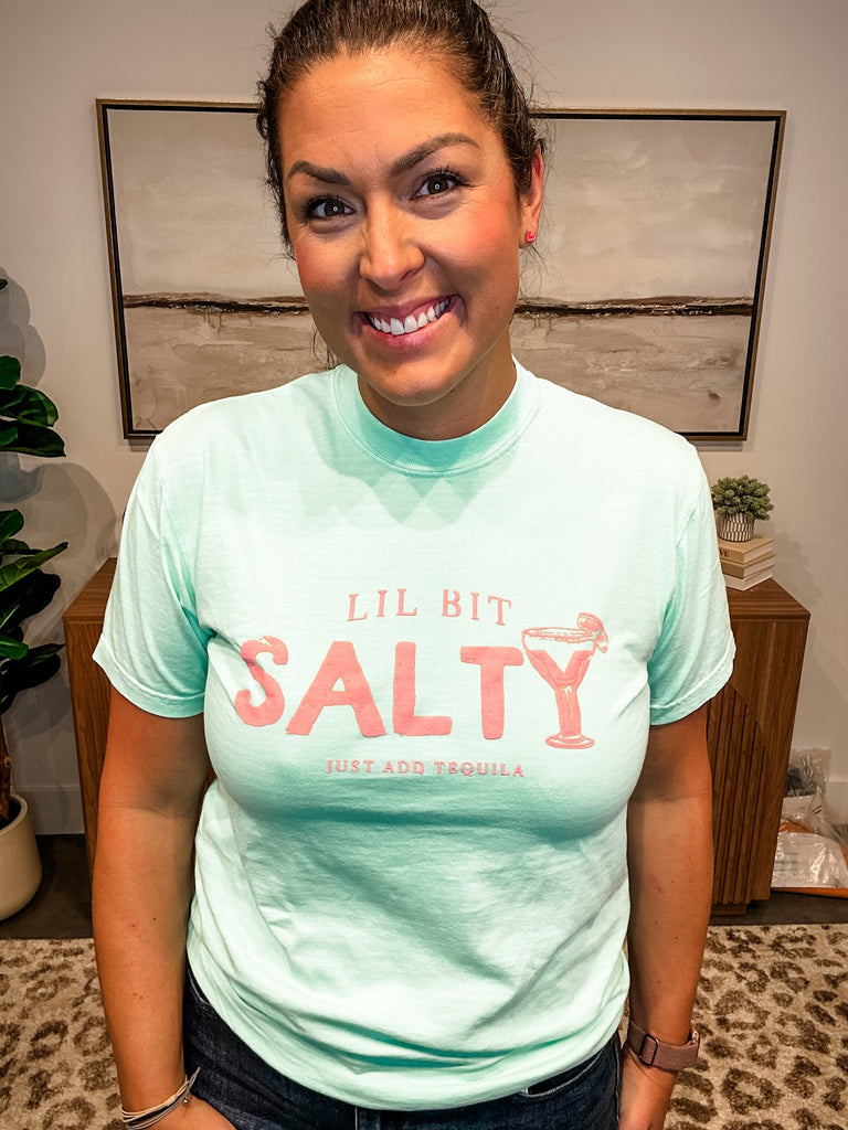 Lil' Bit Salty Tee (S-3XL)-130 Graphic Tees-Southern Bliss Company-Hello Friends Boutique-Woman's Fashion Boutique Located in Traverse City, MI