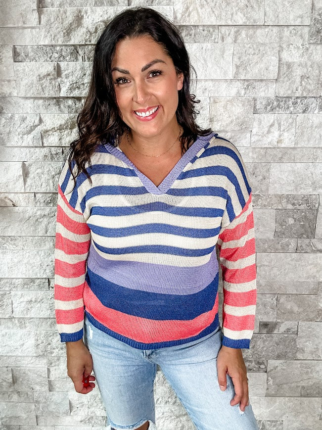 Friday Night Vibes Top in Lavender/Pink (S-XL)-110 Long Sleeves-BIBI-Hello Friends Boutique-Woman's Fashion Boutique Located in Traverse City, MI