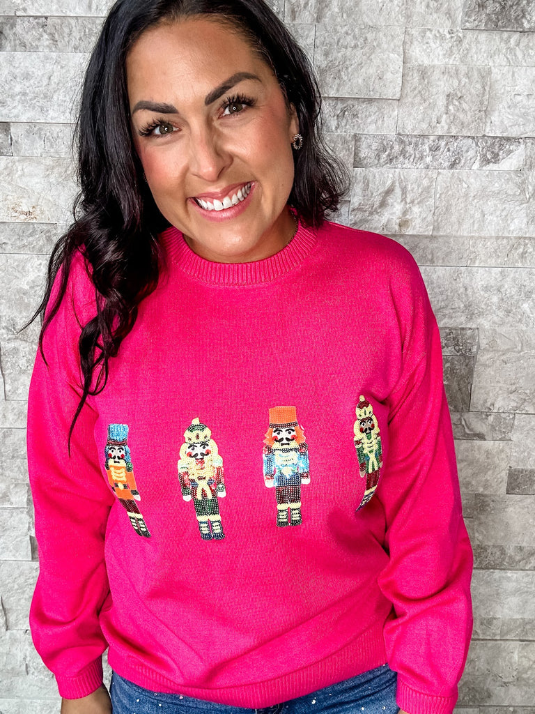 Let's Get Crackin' Sweater (S/M-2XL/3XL)-140 Sweaters-Trendsi-Hello Friends Boutique-Woman's Fashion Boutique Located in Traverse City, MI