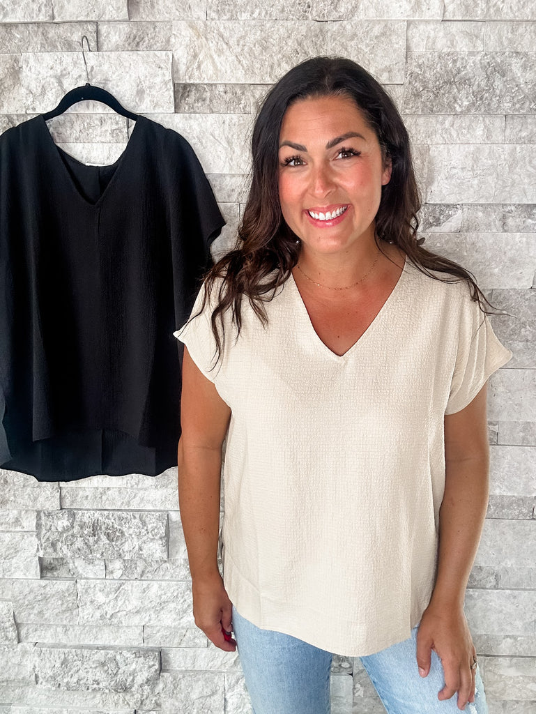 No End In Sight Top (S-3XL)-100 Short Sleeve-Andree By Unit-Hello Friends Boutique-Woman's Fashion Boutique Located in Traverse City, MI