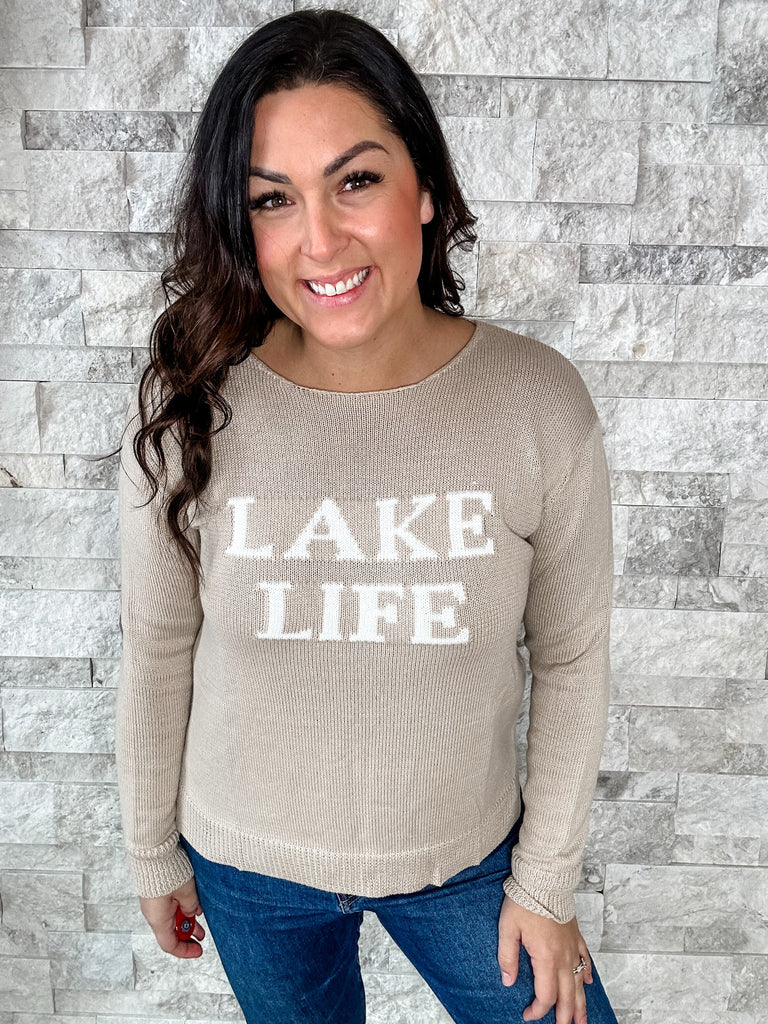 Lake Life Sweater (S-3XL)-140 Sweaters-GILLI-Hello Friends Boutique-Woman's Fashion Boutique Located in Traverse City, MI