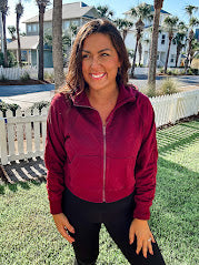 Flex & Chill Cropped Jacket (S-3XL)-110 Long Sleeve-Rae Mode-Hello Friends Boutique-Woman's Fashion Boutique Located in Traverse City, MI