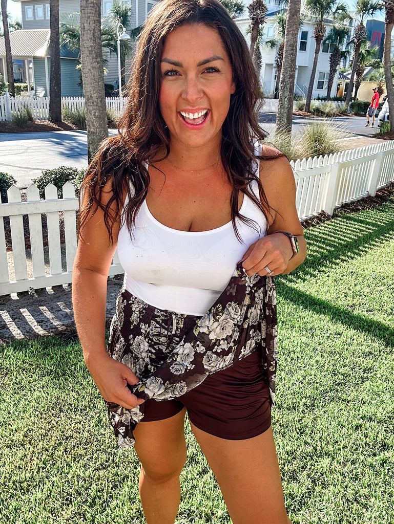 Wildflower Tiered Skirt (S-L)-220 Shorts/Skirts/Skorts-Listicle-Hello Friends Boutique-Woman's Fashion Boutique Located in Traverse City, MI