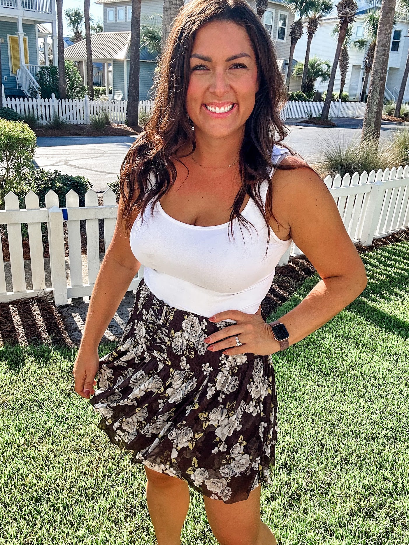 Wildflower Tiered Skirt (S-L)-220 Shorts/Skirts/Skorts-Listicle-Hello Friends Boutique-Woman's Fashion Boutique Located in Traverse City, MI