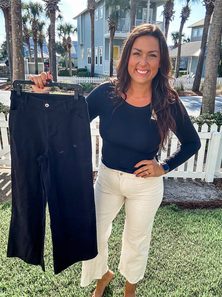 Downtown Stroll Wide-Leg Pants (S-3XL)-230 Other Bottoms-Rae Mode-Hello Friends Boutique-Woman's Fashion Boutique Located in Traverse City, MI