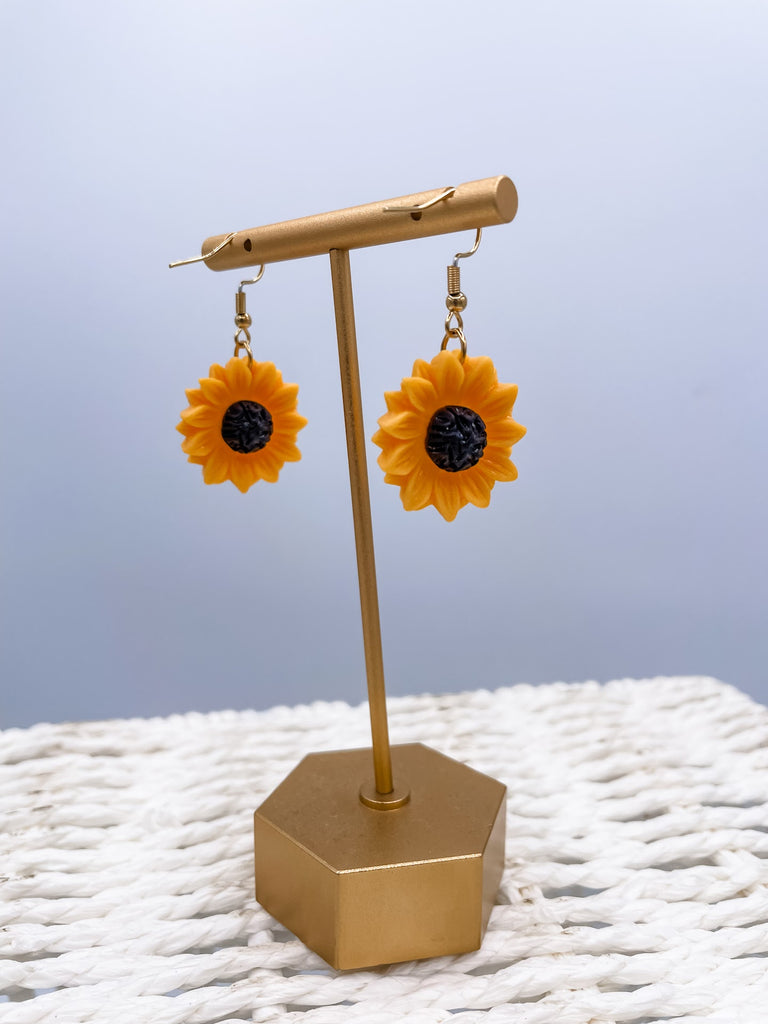 Sunflower Earrings-240 Jewelry-faire - Treasure Wholesale-Hello Friends Boutique-Woman's Fashion Boutique Located in Traverse City, MI