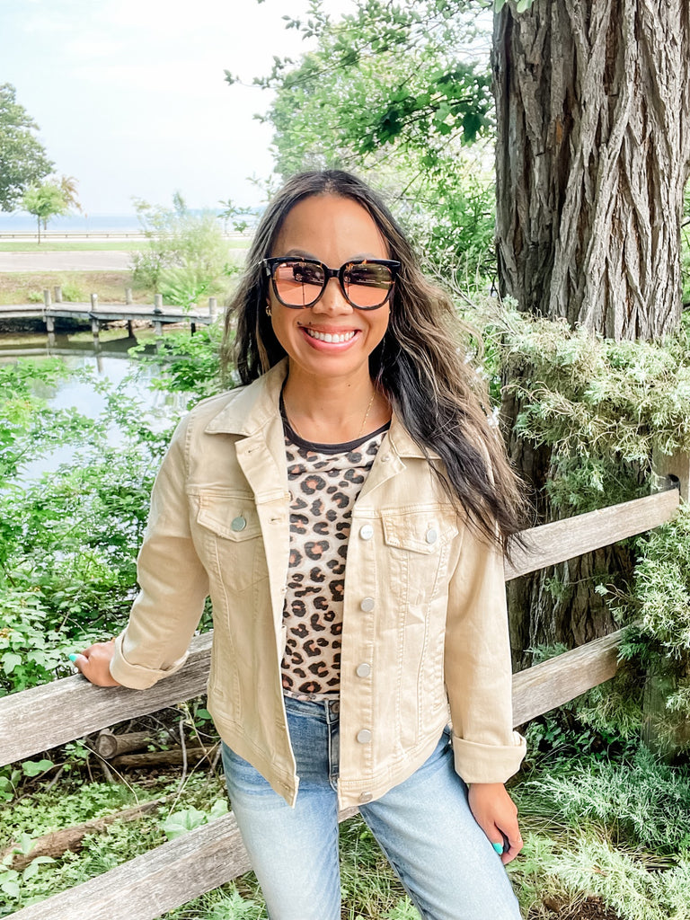 Good Karma Jacket in Latte (S-3XL)-170 Jackets-RISEN-Hello Friends Boutique-Woman's Fashion Boutique Located in Traverse City, MI